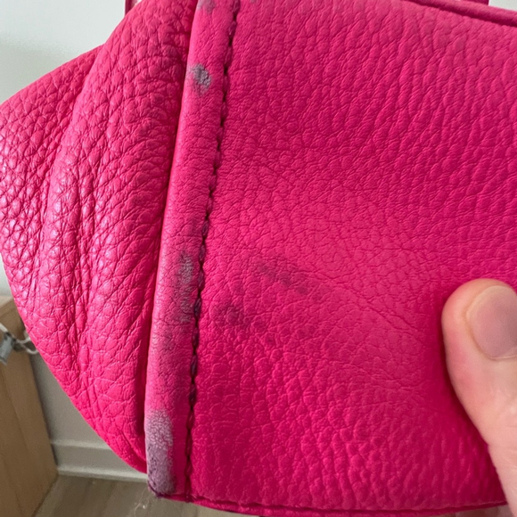 NOT AVAILABLE Kate Spade Leather Fuchsia Shoulder Bag/Crossbody Bag Hot Pink - Picture 6 of 16